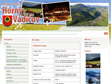 Tablet Screenshot of hornyvadicov.sk